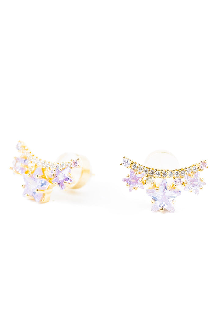 Violet Halo Earrings