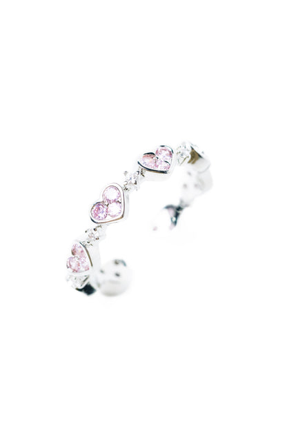 Amor Ring - Silver Pink