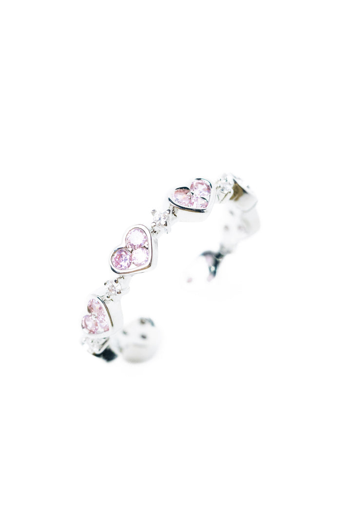 Amor Ring - Silver Pink