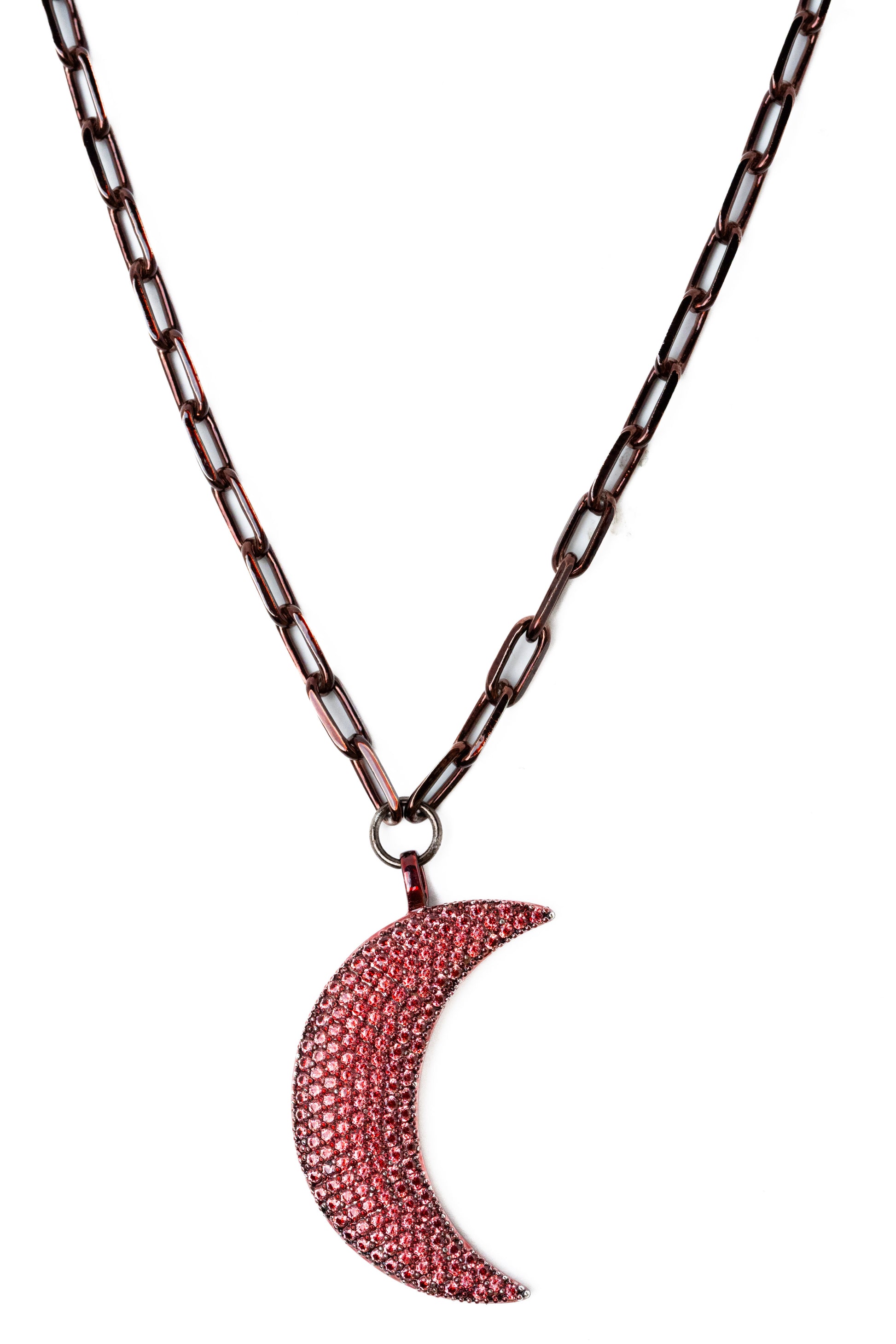 Mylena Necklace - Metallic Red Velvet