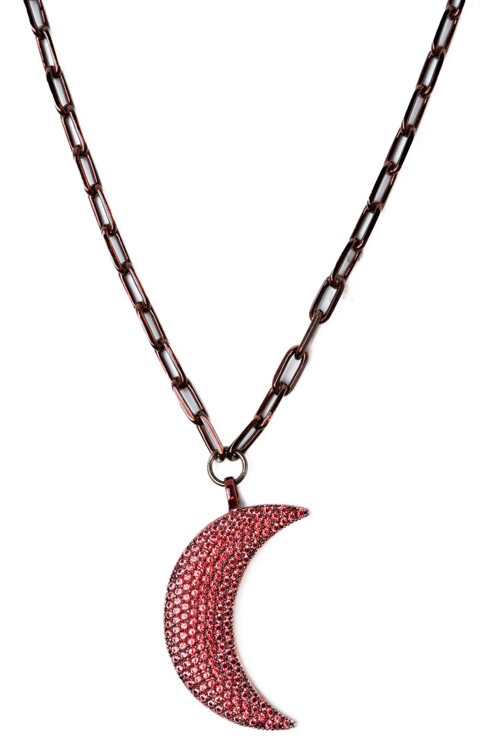 Mylena Necklace - Metallic Red Velvet