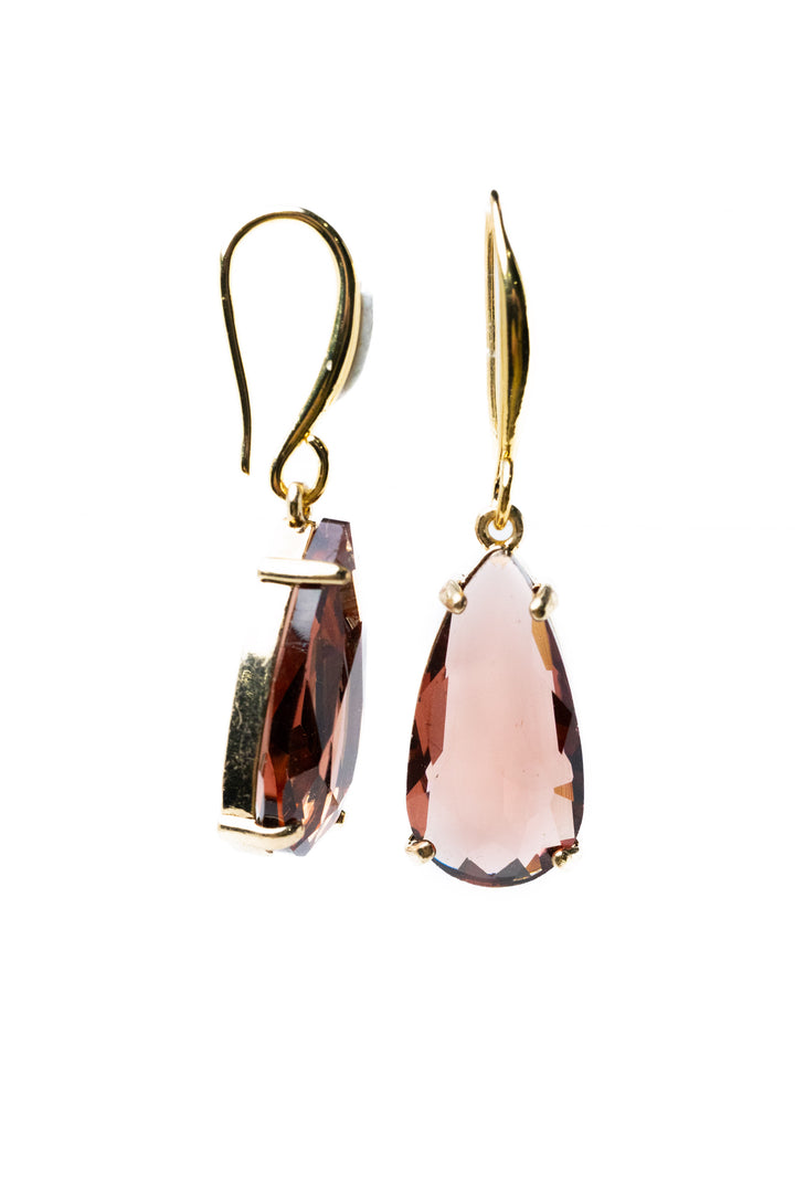 Carly Earrings - Gold Plum