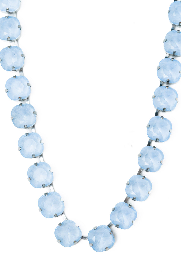 Forever And Ever Square Necklace - Metallic Air Ice Blue