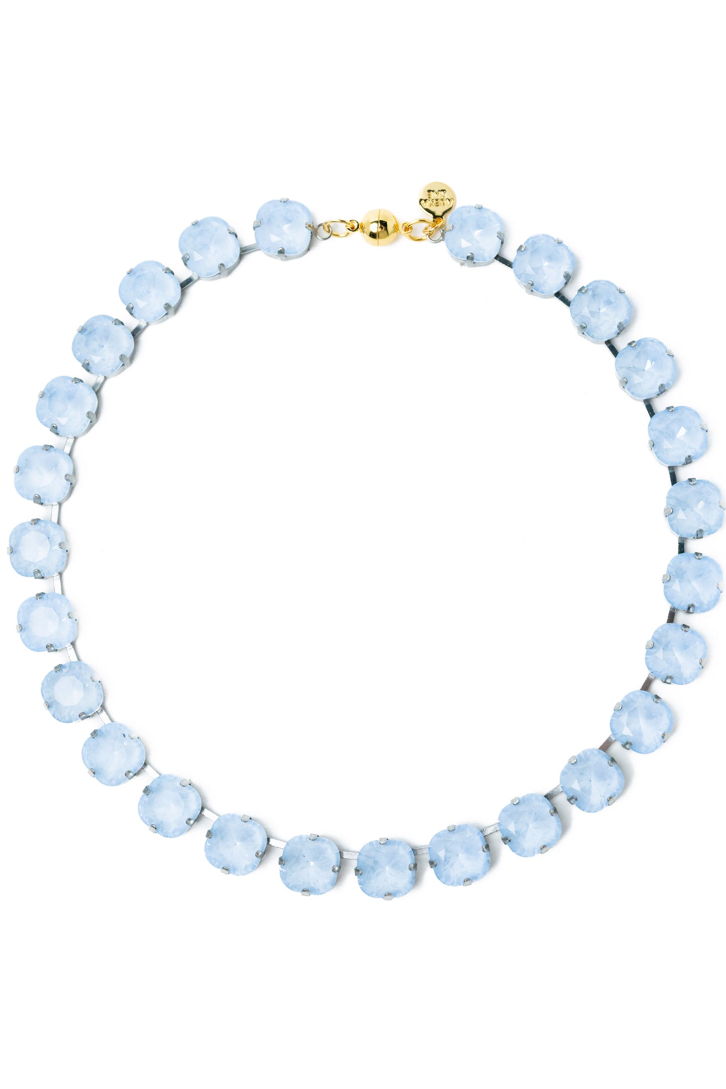 Forever And Ever Square Necklace - Metallic Air Ice Blue
