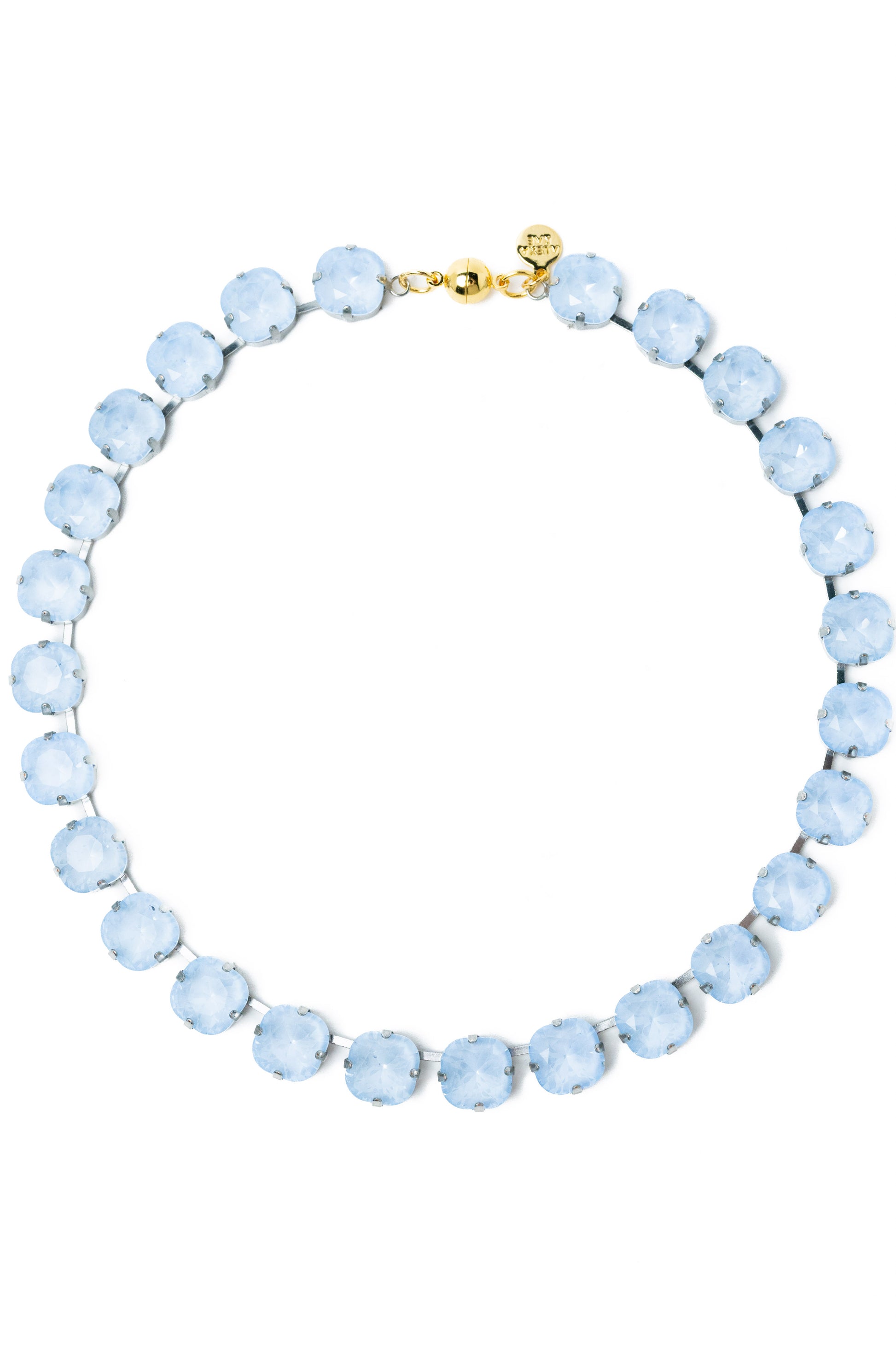 Forever And Ever Square Necklace - Metallic Air Ice Blue
