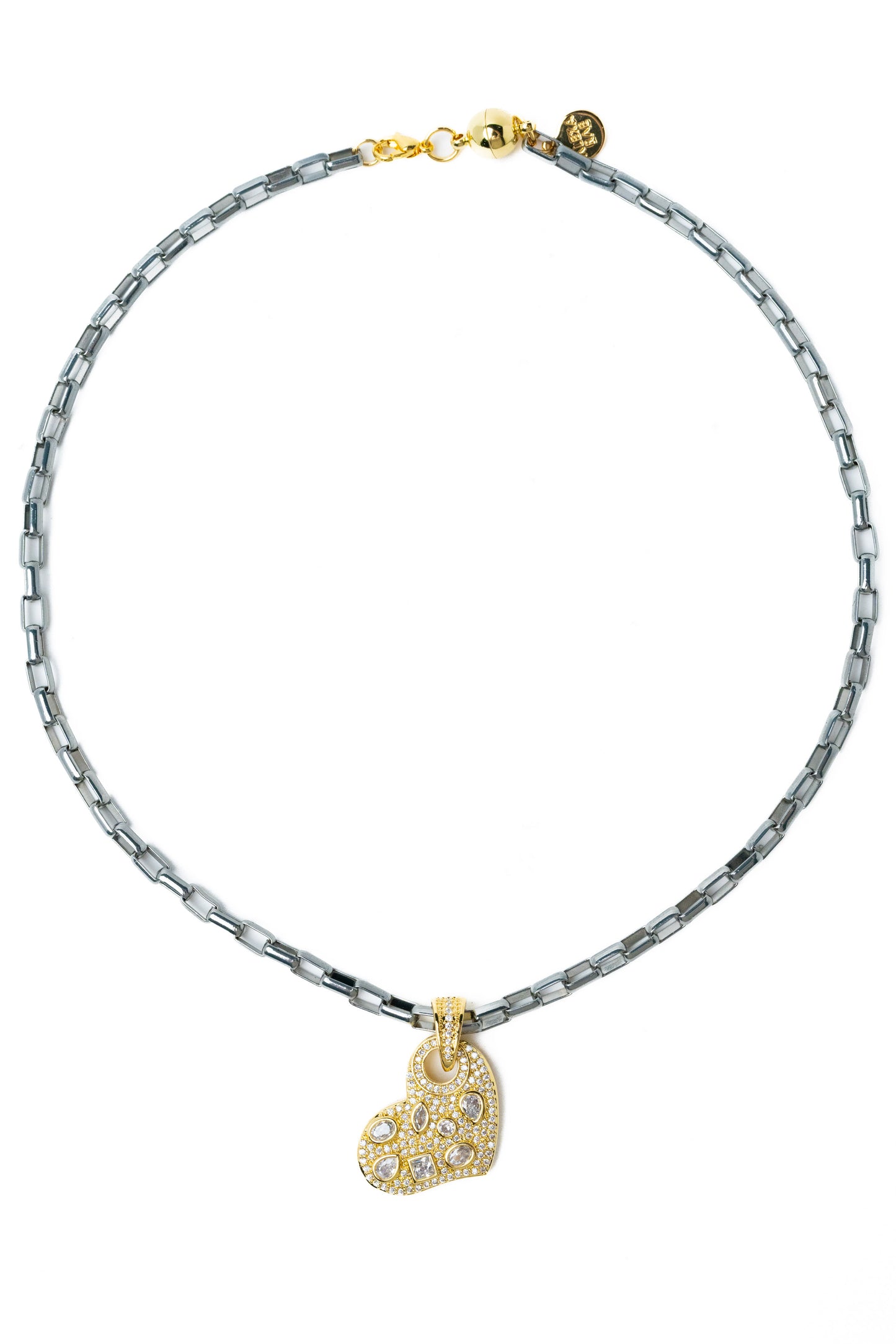 Davina Necklace - Metallic Frost Gold