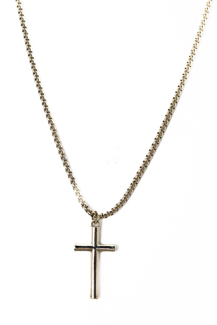 Hazel Necklace - Metallic Linen