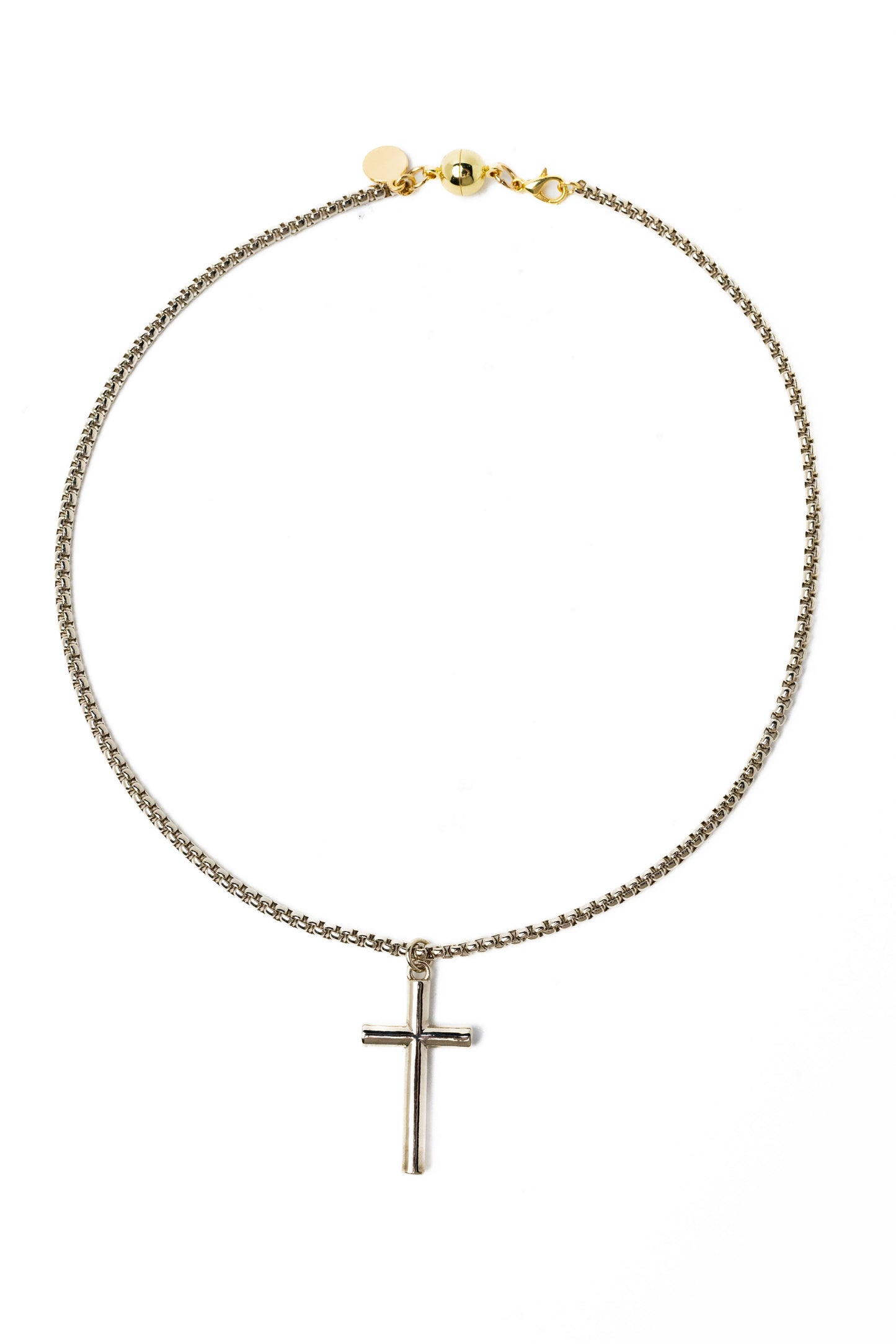 Hazel Necklace - Metallic Linen