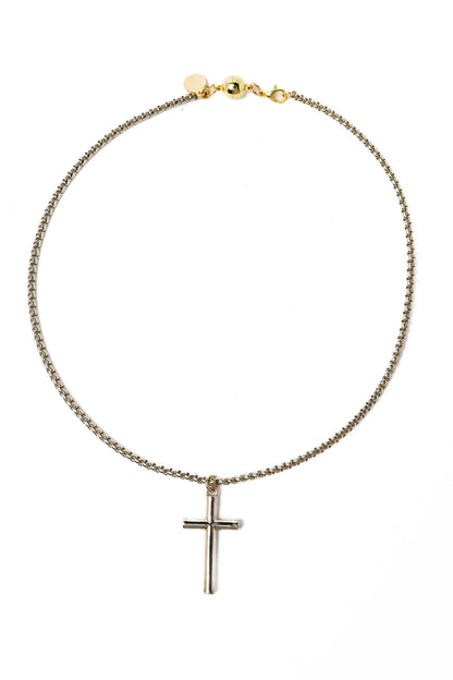 Hazel Necklace - Metallic Linen