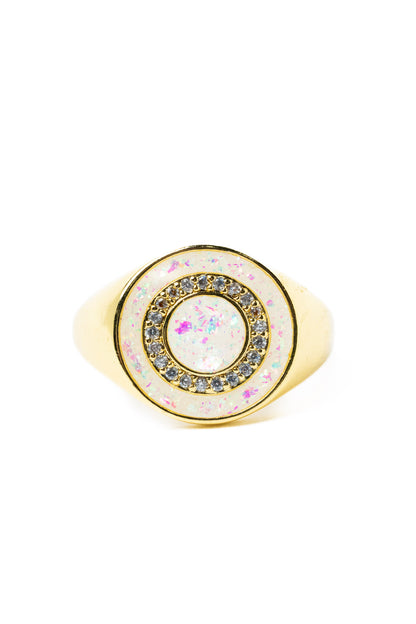 Milky Way Ring - Gold Opal