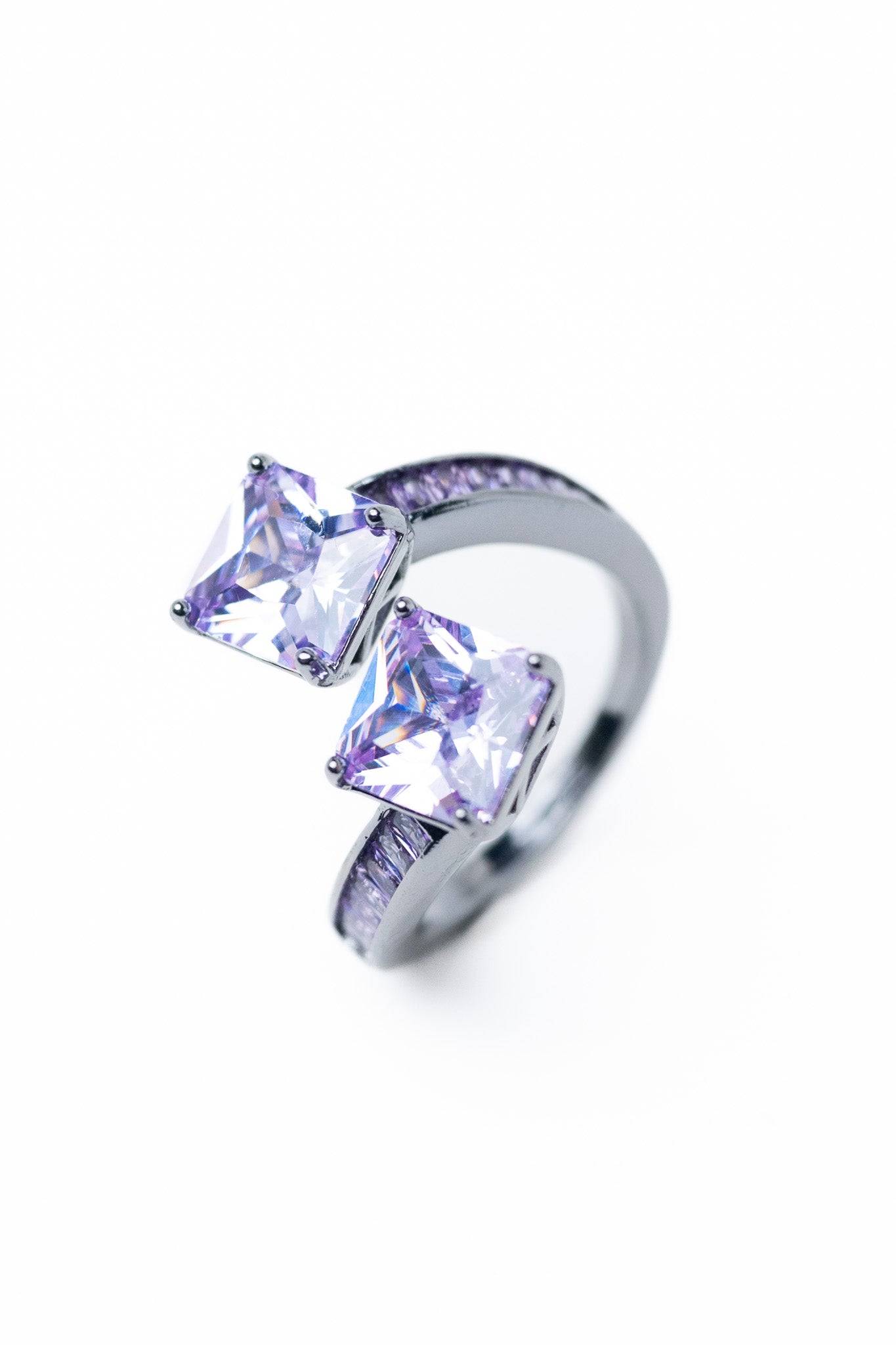 Luna Duo Ring - Gunmetal Lilac Kiss