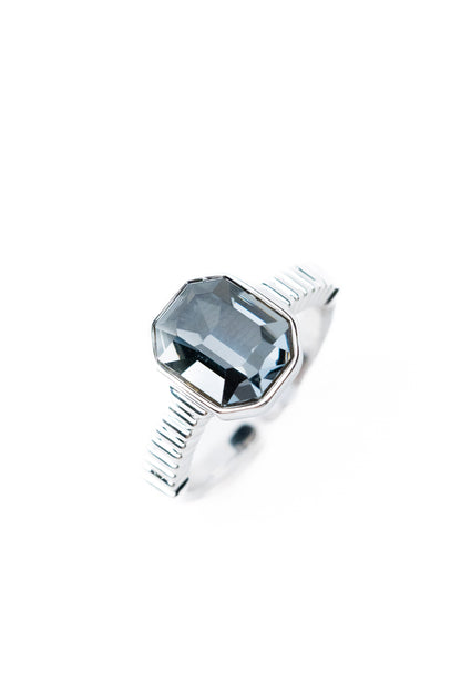 Lena Ring - Silver Smokey