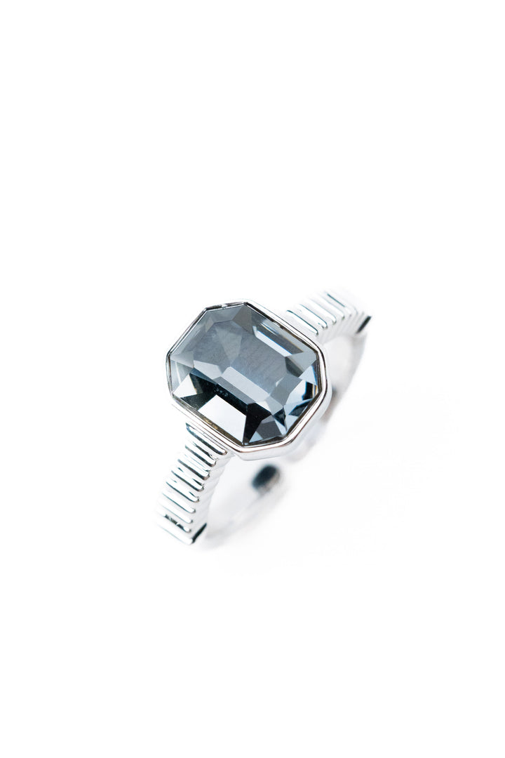 Lena Ring - Silver Smokey