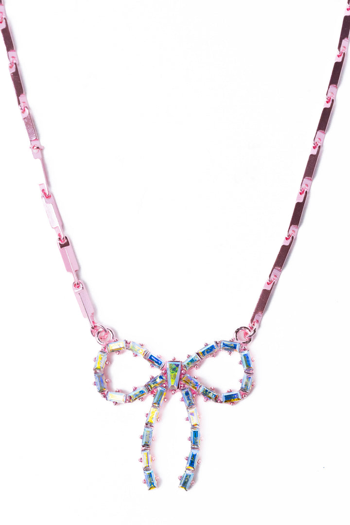 Camille Necklace - Metallic Cosmopolitan Pink