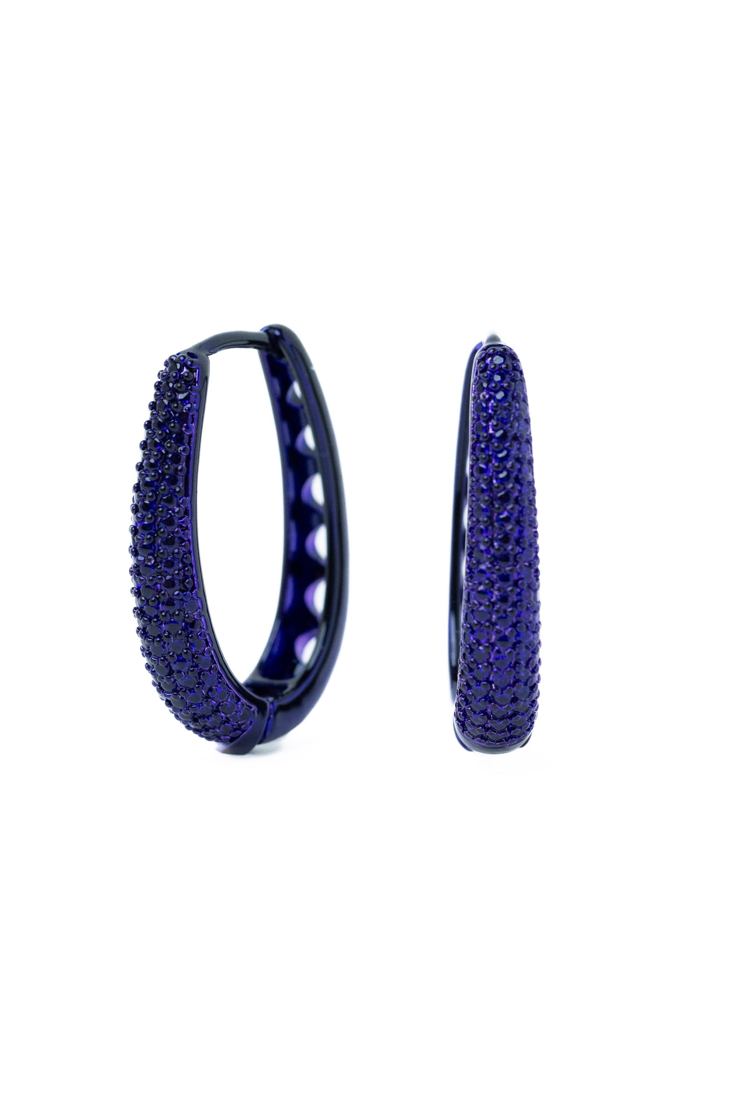 Maya Earrings - Metallic Poison Plum