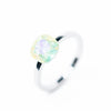 Itsy Kat Ring - Silver Pineapple Frost