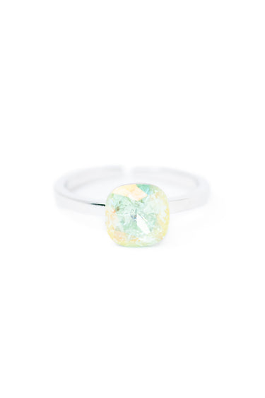 Itsy Kat Ring - Silver Pineapple Frost