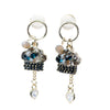 Queen Earrings - Linen Midnight