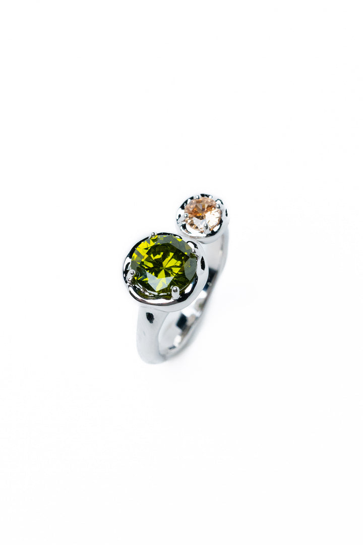 Crystal Zen Ring - Silver