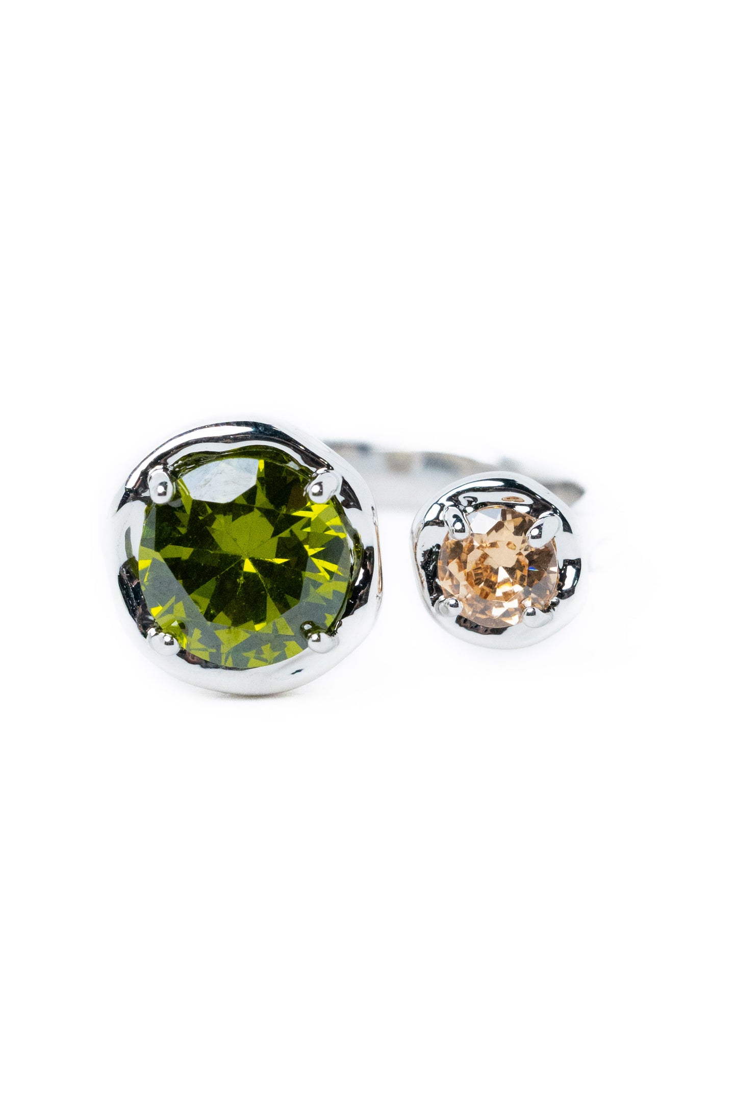 Crystal Zen Ring - Silver