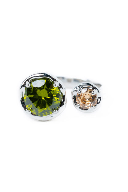 Crystal Zen Ring - Silver