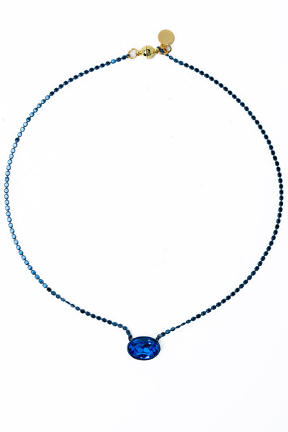 Island Necklace - Metallic Midnight