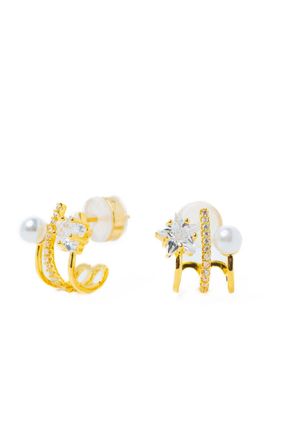Pearl Star Earrings