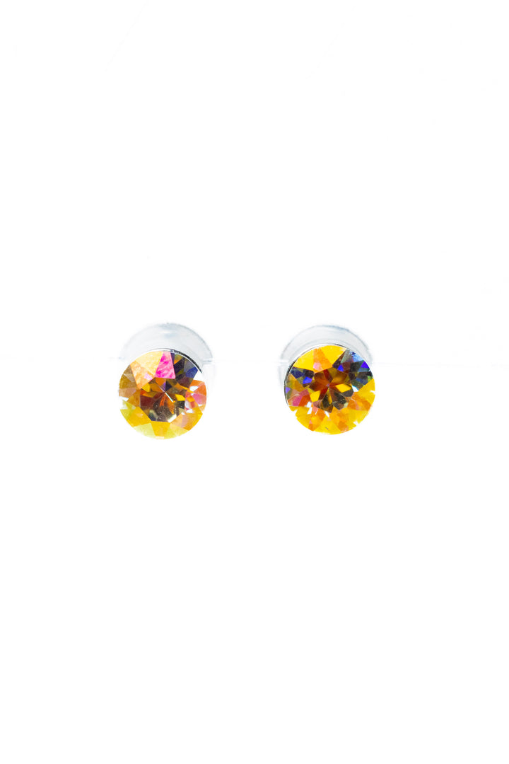 Evie Earrings - Liquid Metallic Pearl White