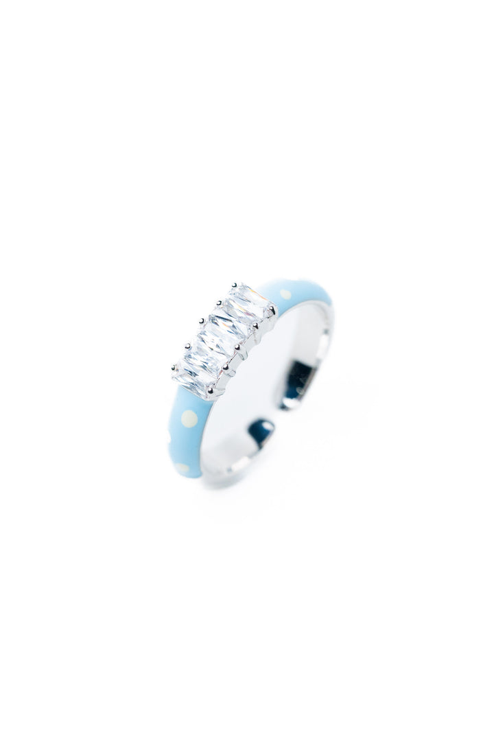 Anita Ring - Silver Sky White