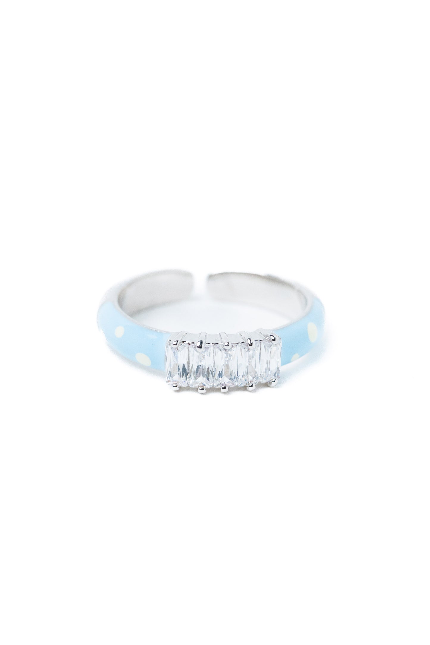 Anita Ring - Silver Sky White