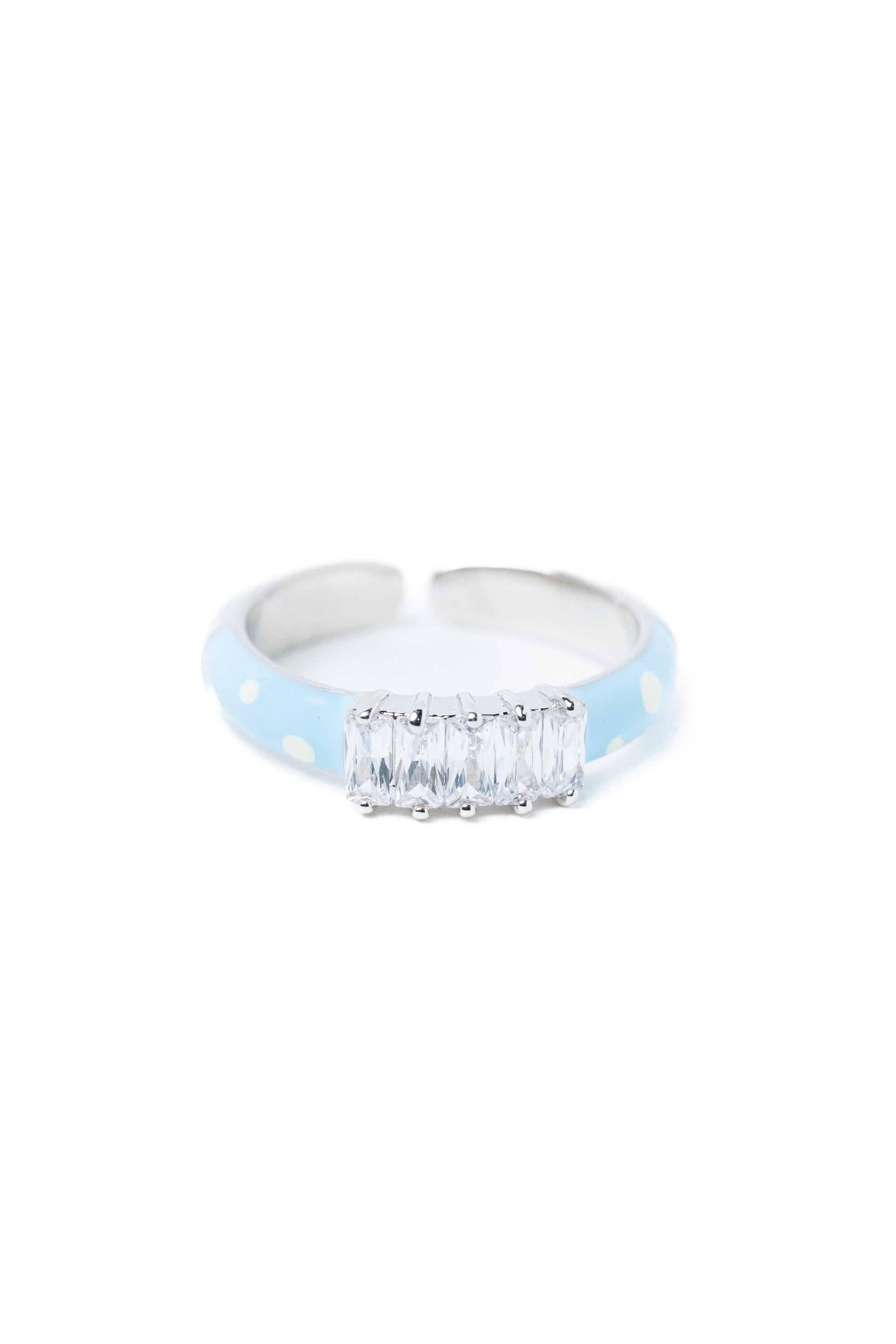 Anita Ring - Silver Sky White