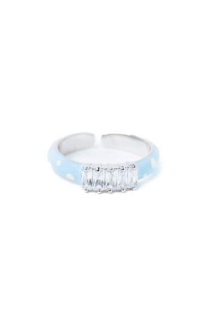 Anita Ring - Silver Sky White