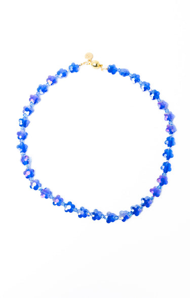 Flower Kiss Necklace - Forever Blue