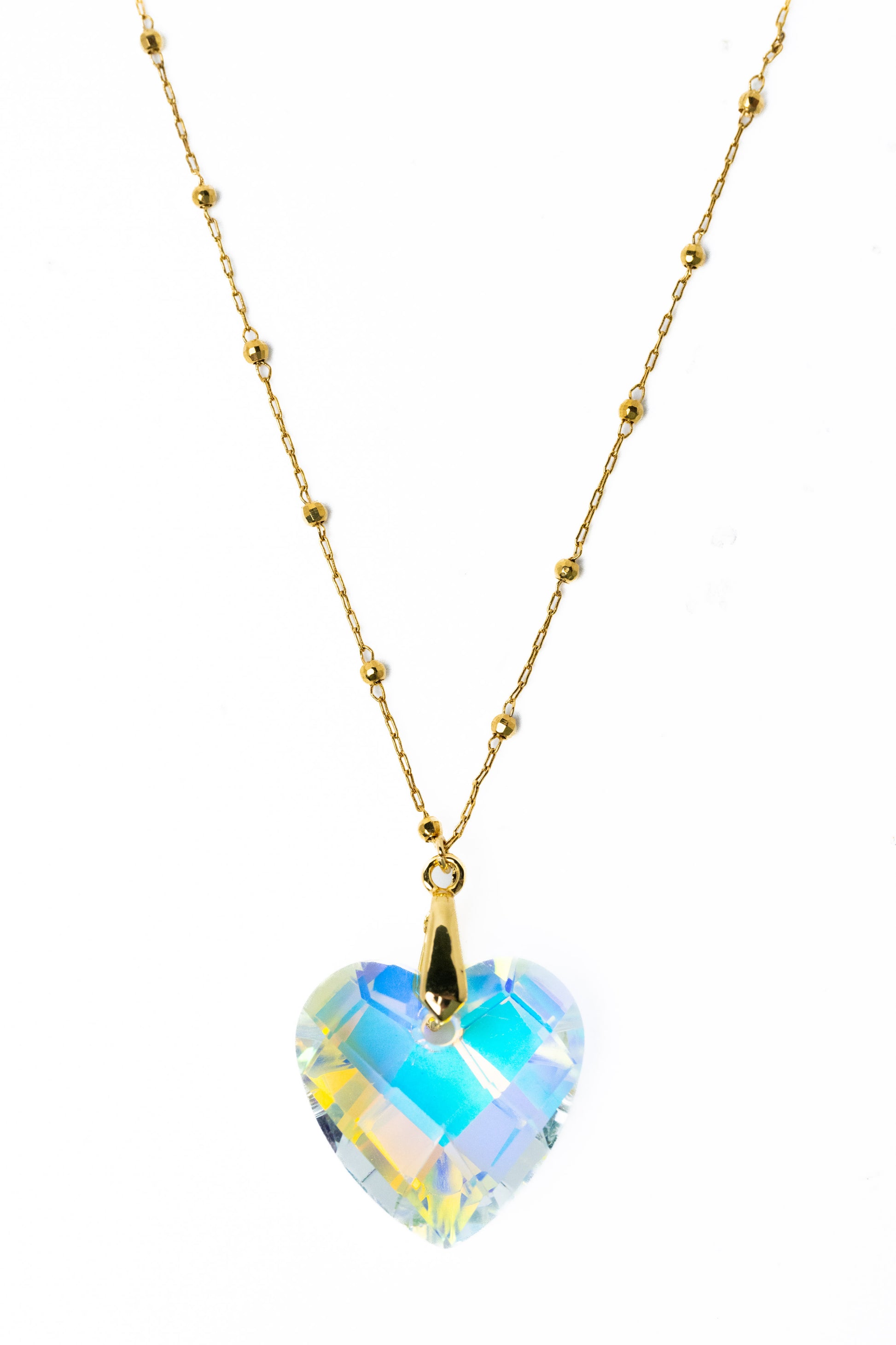 Secret Spark Necklace - Gold Opal