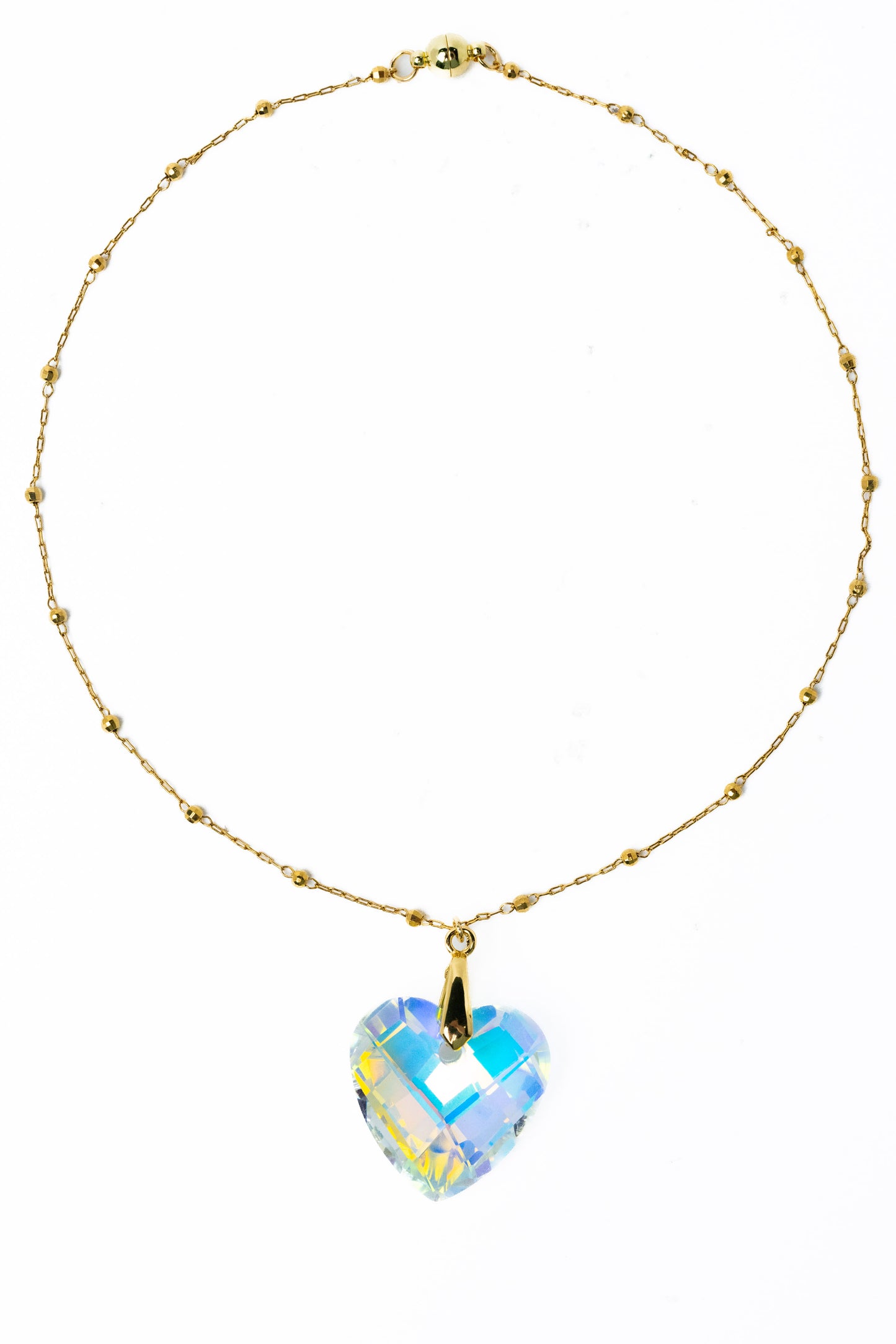 Secret Spark Necklace - Gold Opal