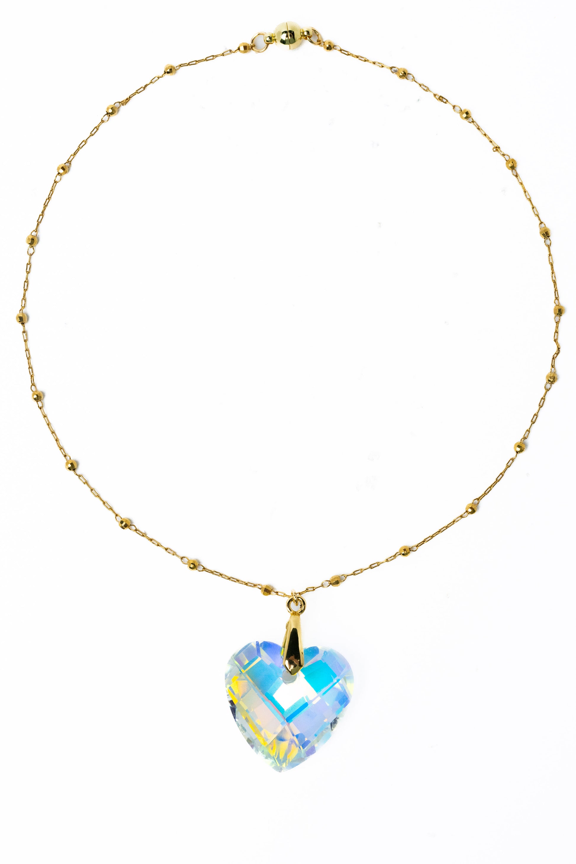 Secret Spark Necklace - Gold Opal