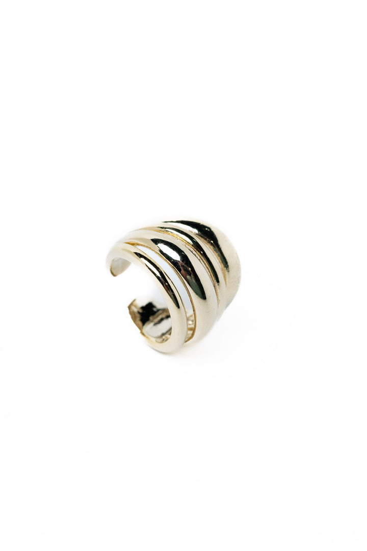 Dana Ear Cuff - Metallic Linen