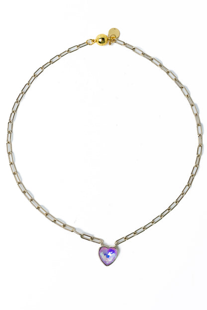Moonlit Melody Necklace - Light Linen Lilac