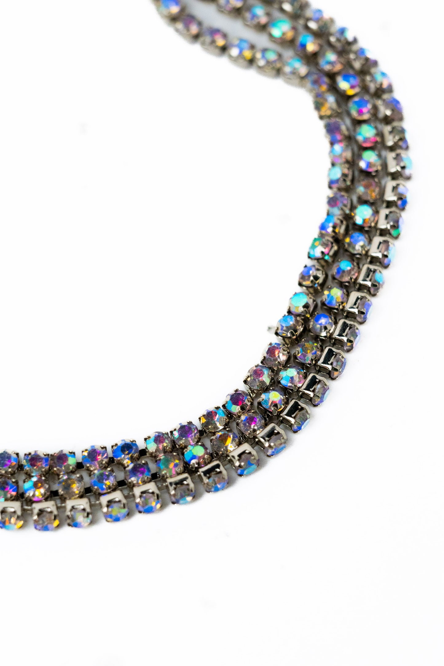 Stitches Bracelet - Metallic Linen AB