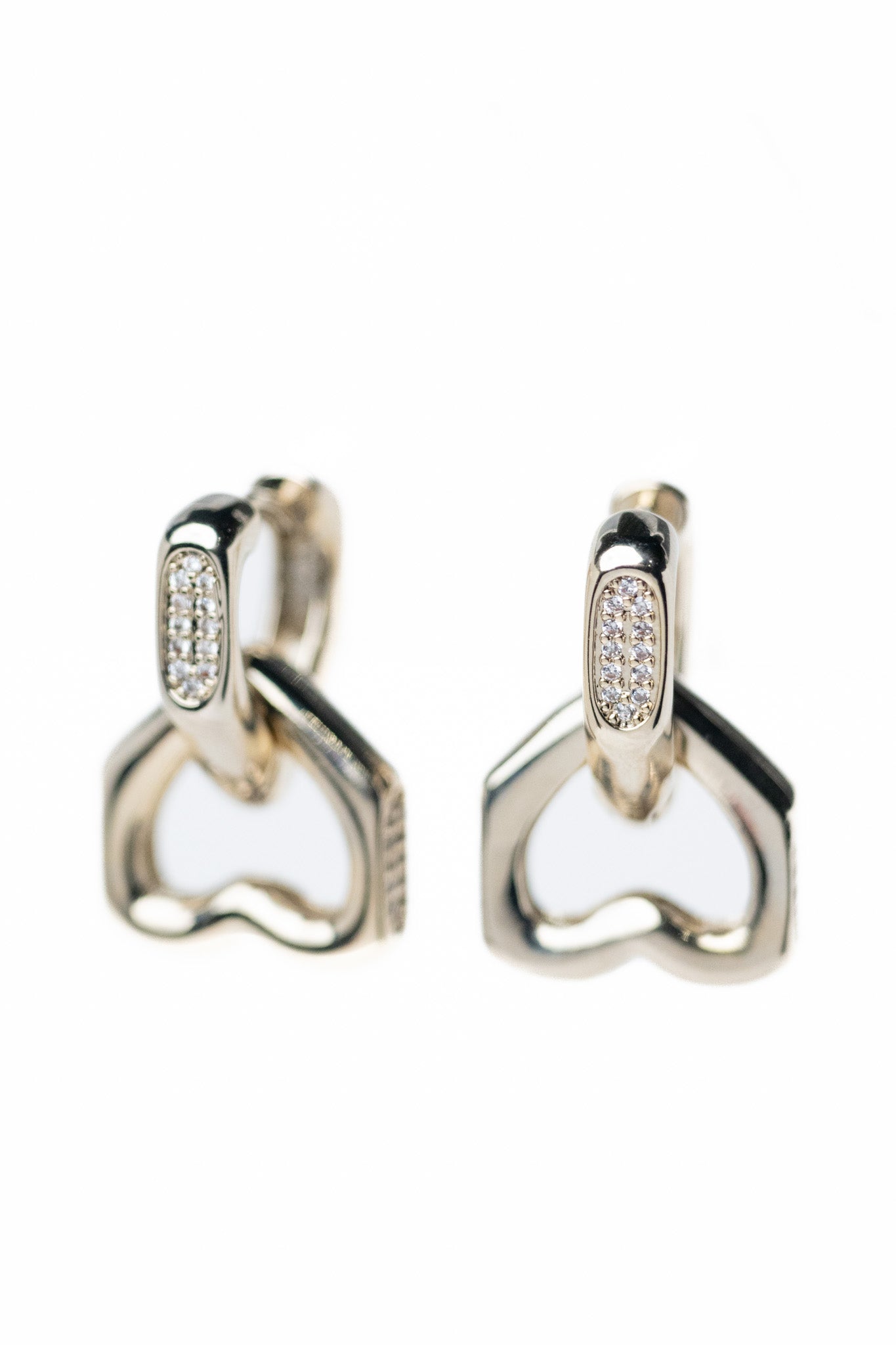 I Love You Earrings - Linen