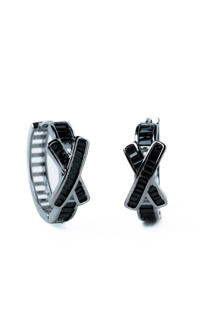 Mandi Earrings - Gunmetal