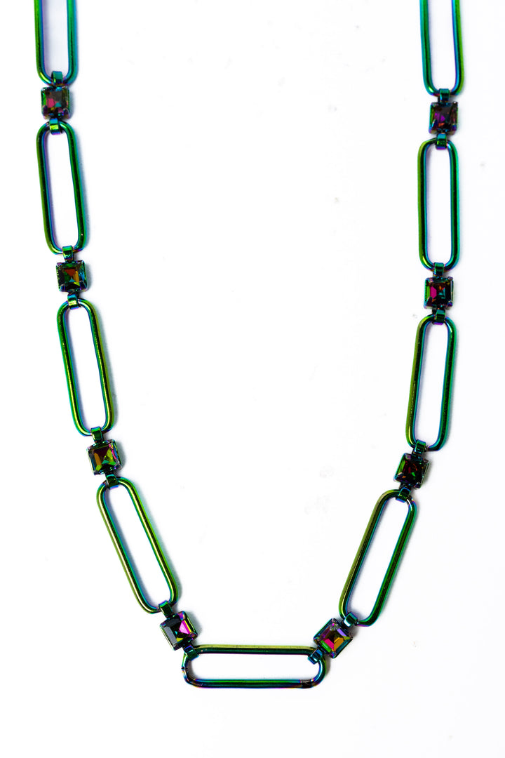 Mallie Necklace - Mystic Rainbow AB