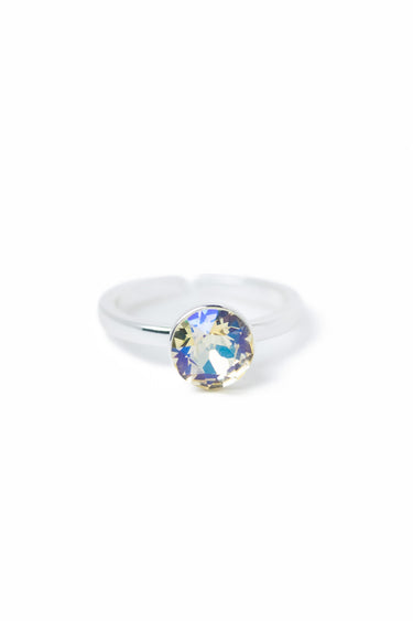 A Higher Place Ring - Liquid Metallic Pearl White Pale Yellow