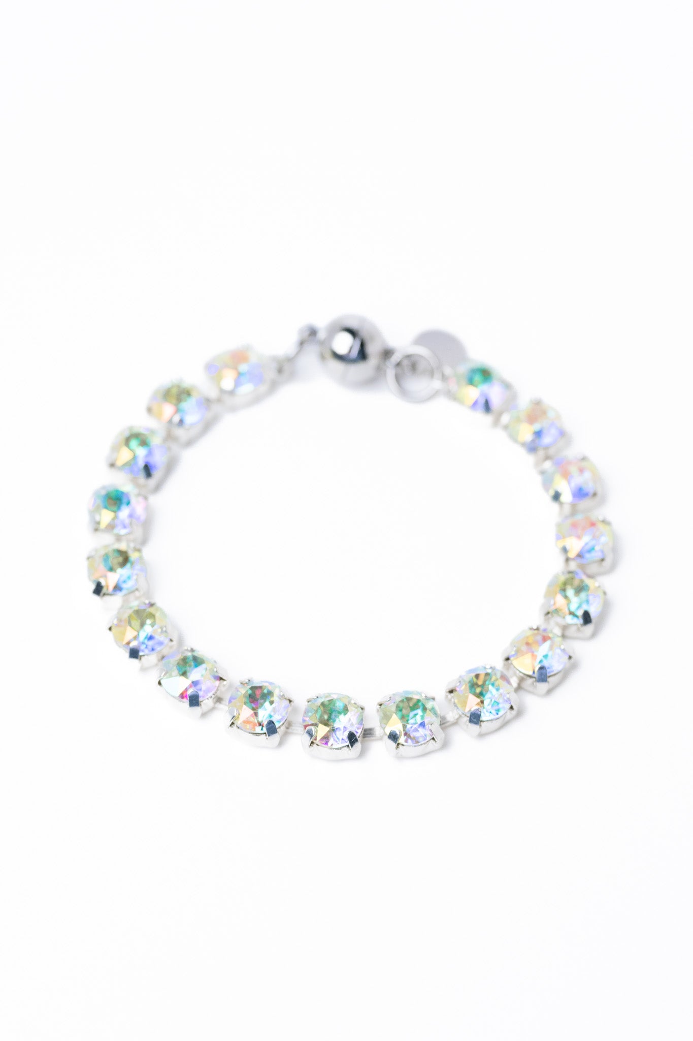 Ava Bracelet Large - Liquid Metallic Pearl White