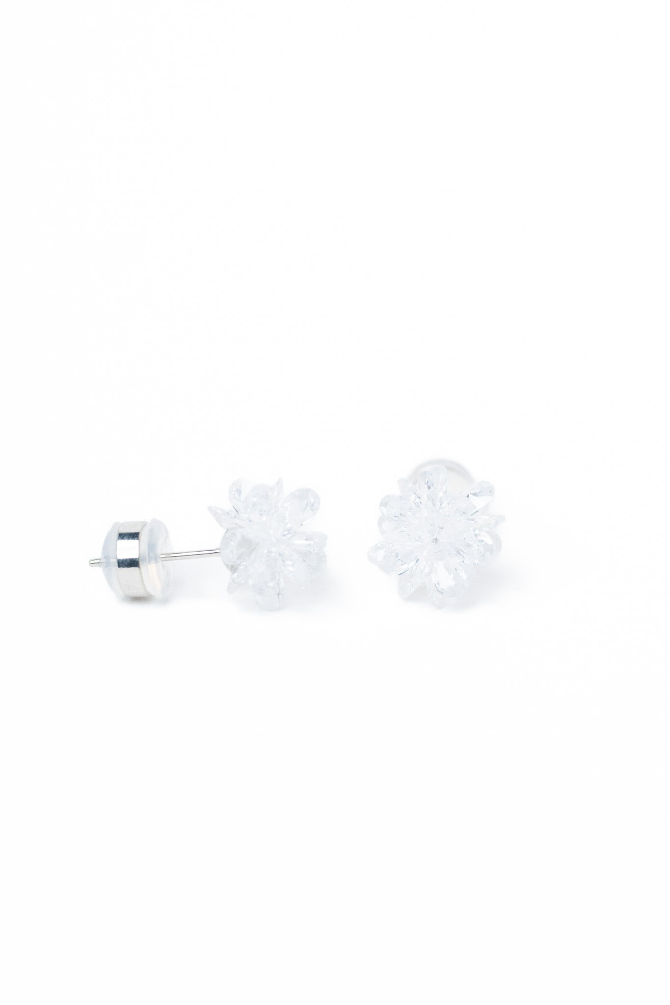 Florabelle Earrings - Silver Snow Glow