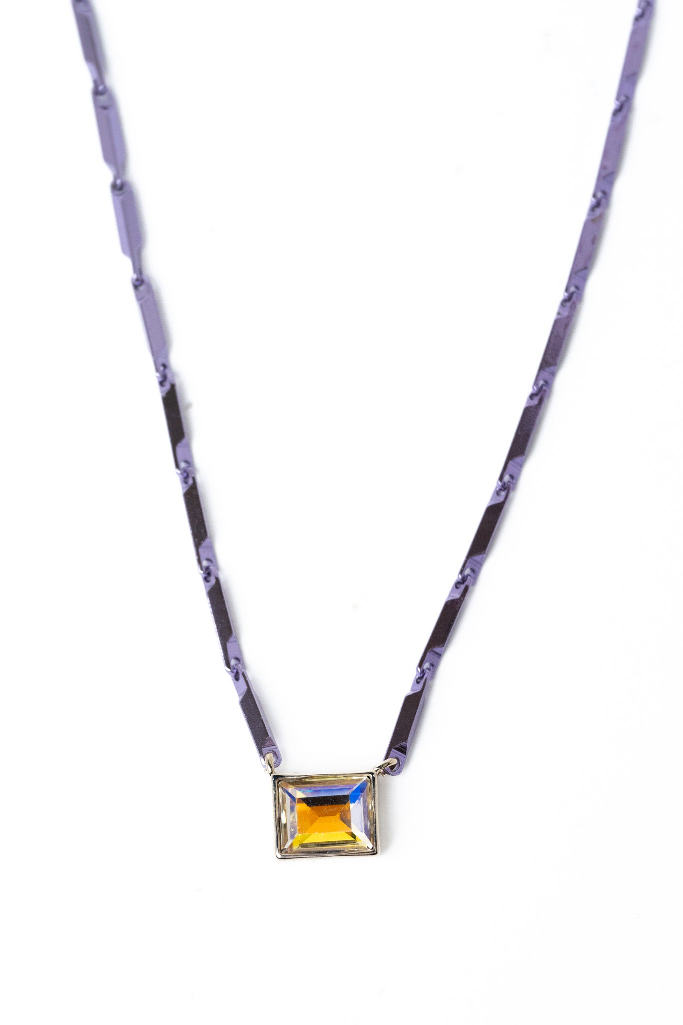 Coco Glow Necklace - Amethyst Mist Linen