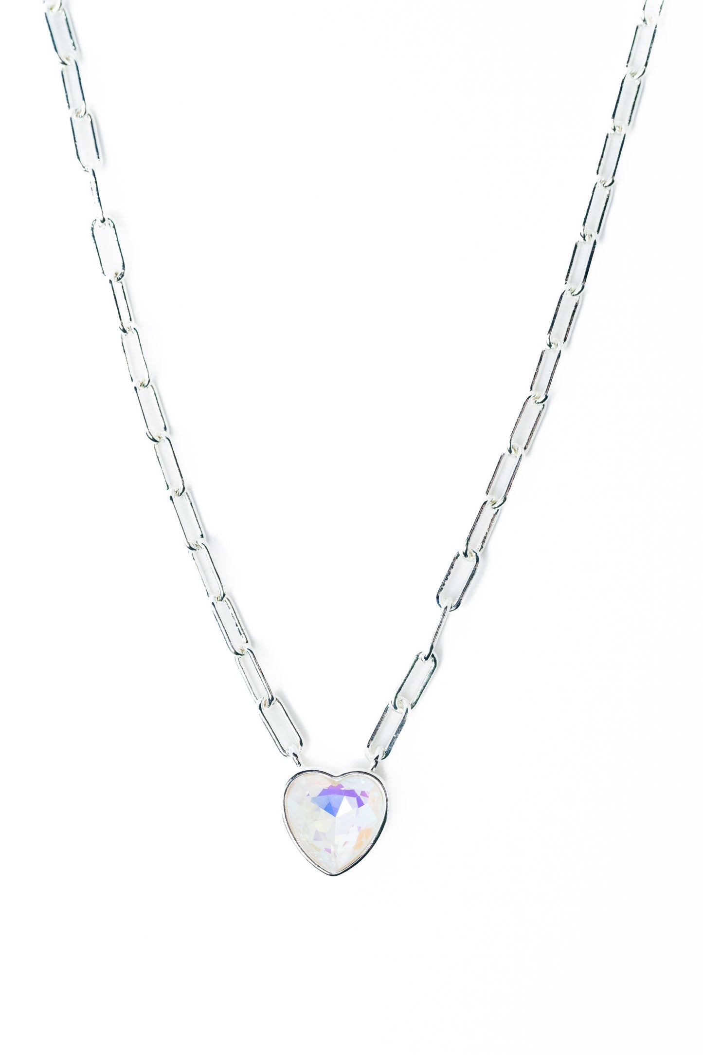 Moonlit Melody Necklace - Liquid Metallic Pearl White