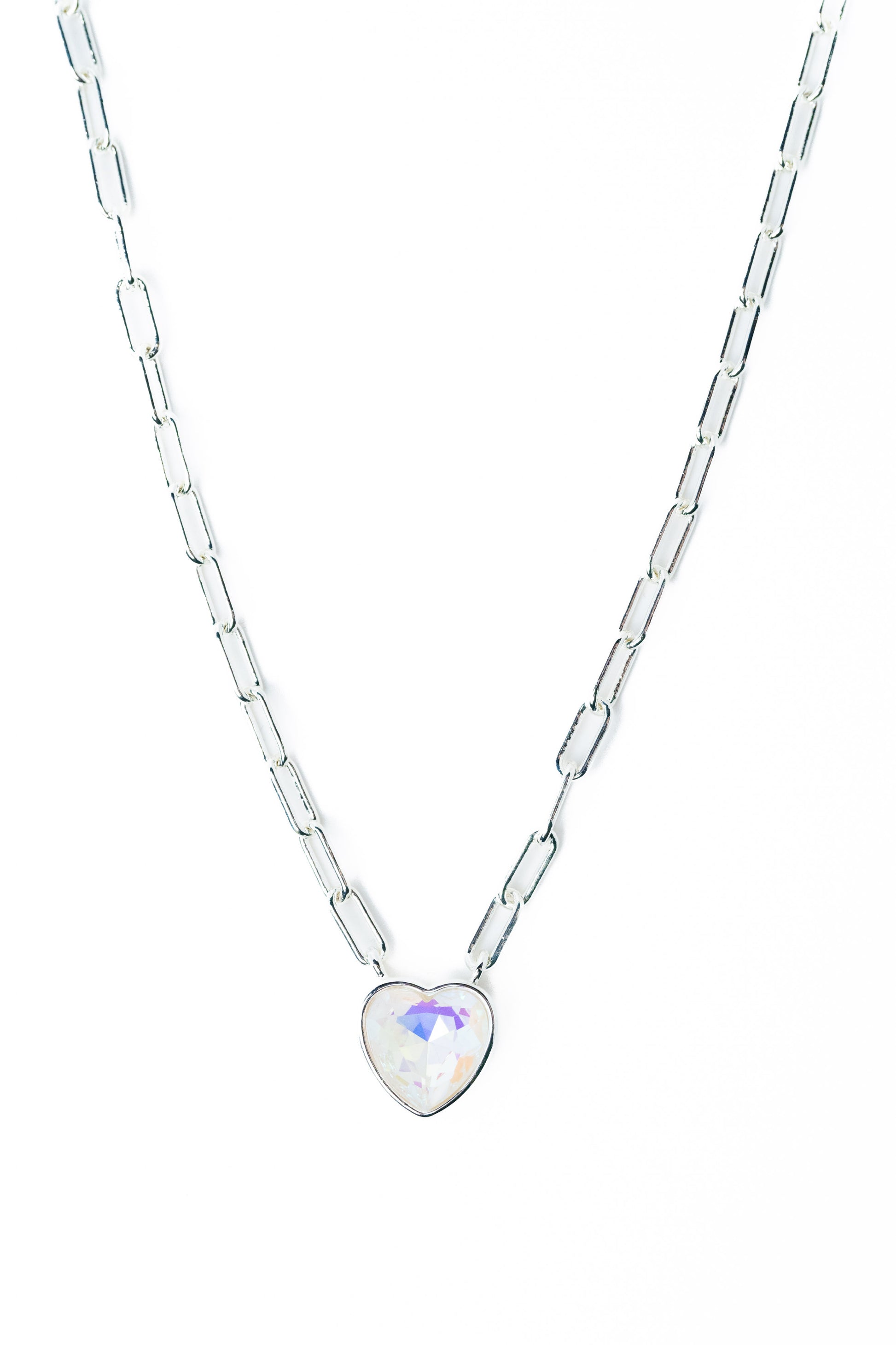 Moonlit Melody Necklace - Liquid Metallic Pearl White