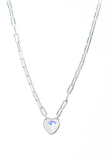 Moonlit Melody Necklace - Liquid Metallic Pearl White
