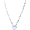 Moonlit Melody Necklace - Liquid Metallic Pearl White